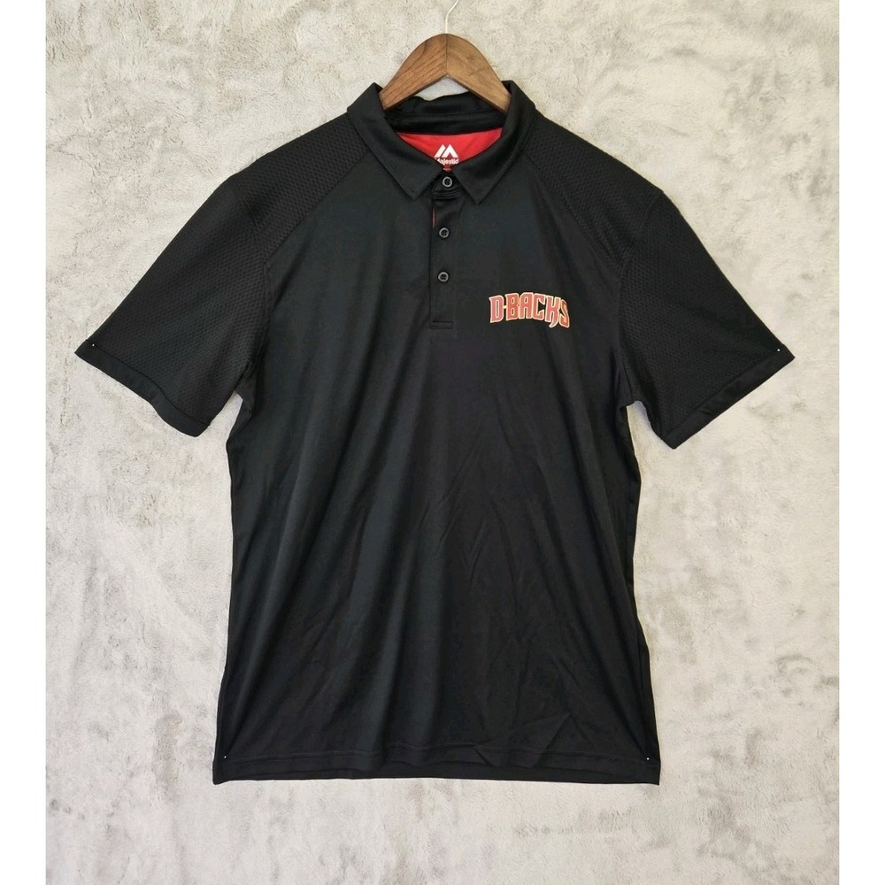 Arizona Diamondbacks Shirt Polo Large Black NWOT